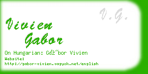 vivien gabor business card